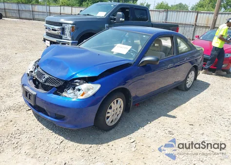 2004 Honda Civic Lx из США, поврежденный, VIN 1HGEM22684L009204